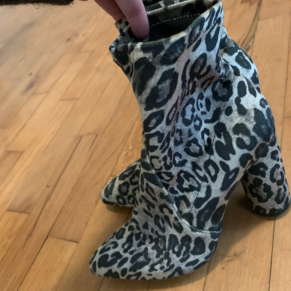 Leopard booties